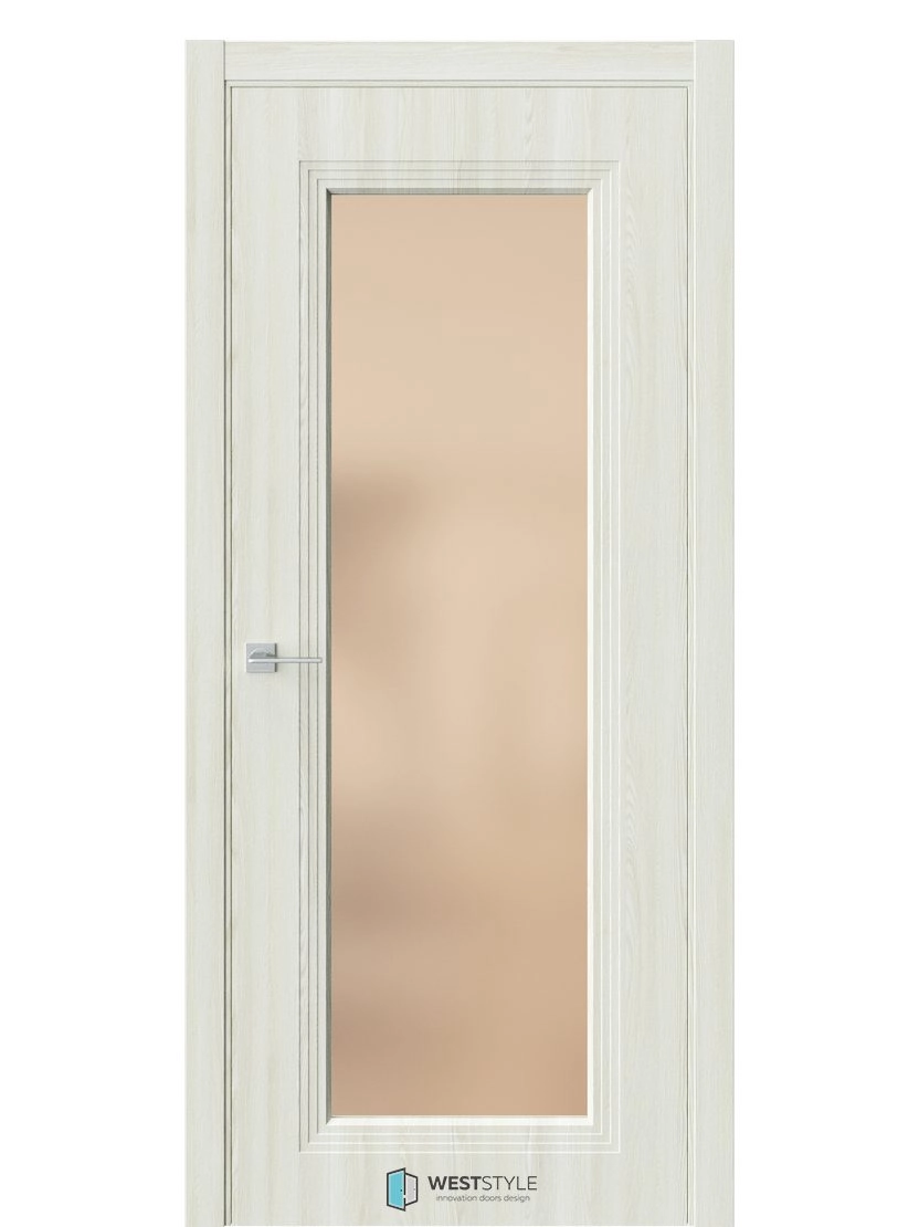 Межкомнатная дверь WestStyle Monte Monte 2 ДО Сатинат Бронза Клен крем